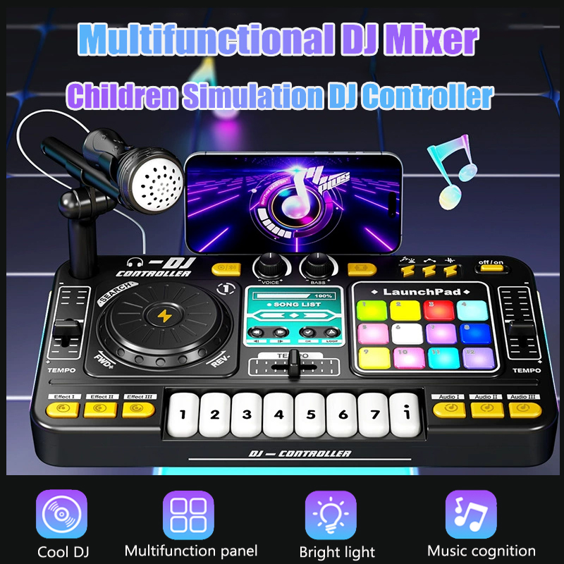 Audio Music Dj - Çok fonksiyonlu DJ Mikser Çocuk Simülasyon