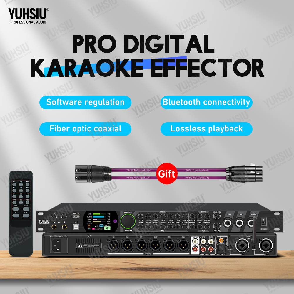 Audio Music Dj - YUHSIU Karaoke Dijital Efekt İşlemcisi Bluetooth