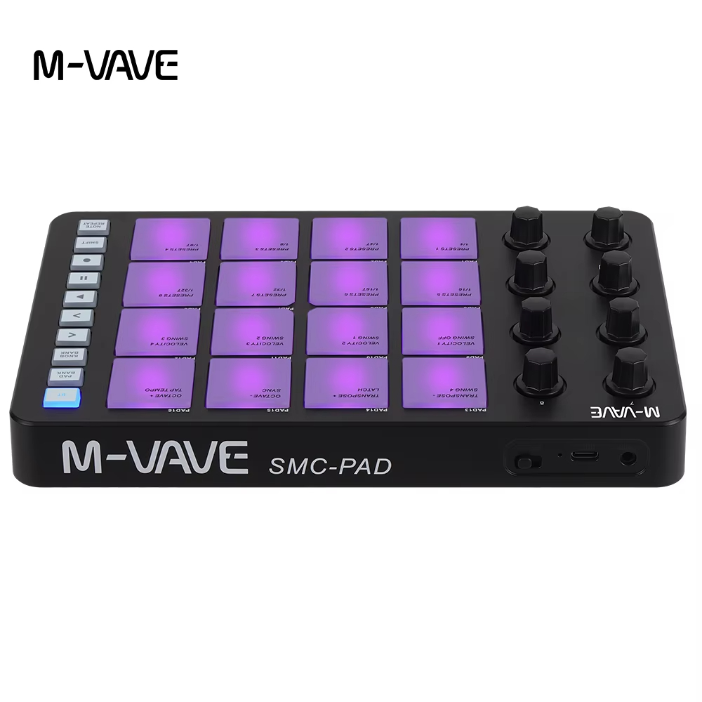 Midi Controller Pad - M-VAVE SMC-PAD MIDI Siyah Kontrol Cihazı